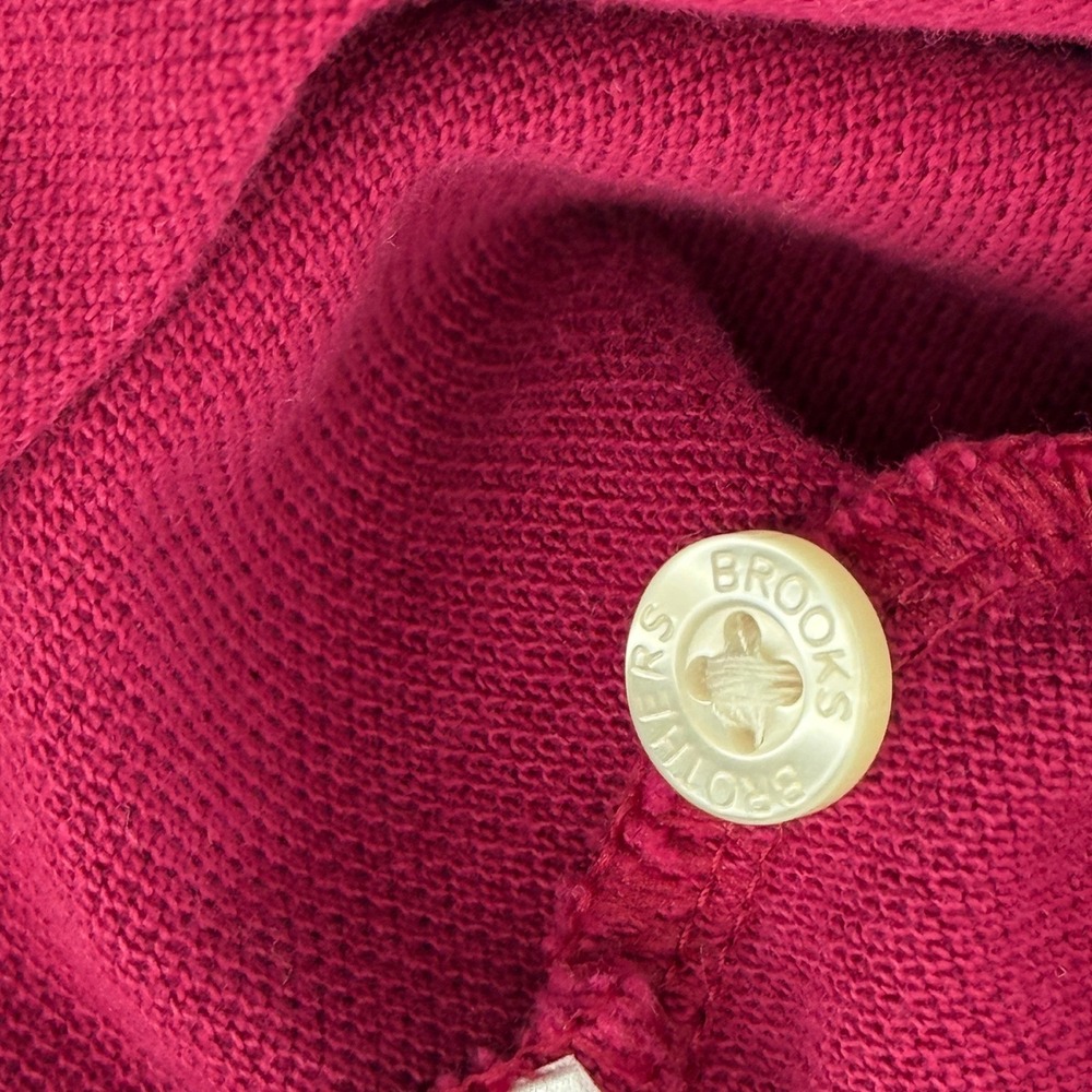 Brooks Brothers 346 Performance Polo Shirt Mens Large Berry Pink Cotton Pique - Picture 7 of 9